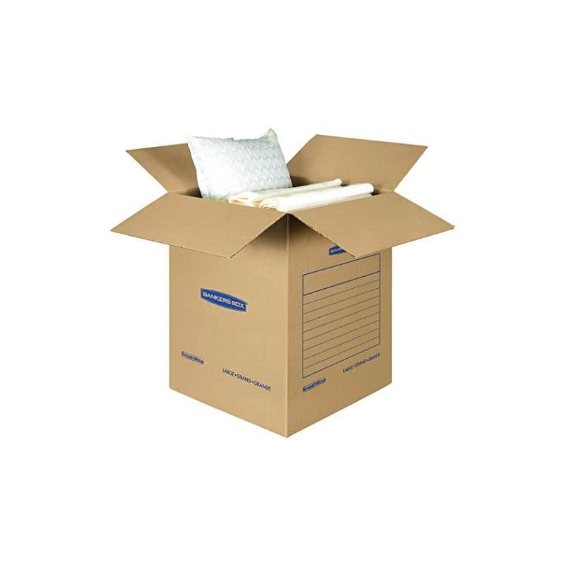 SmoothMove Basic Moving Boxes, Large, 18 x 18 x 24 Inches, 7 Pack (7714002)