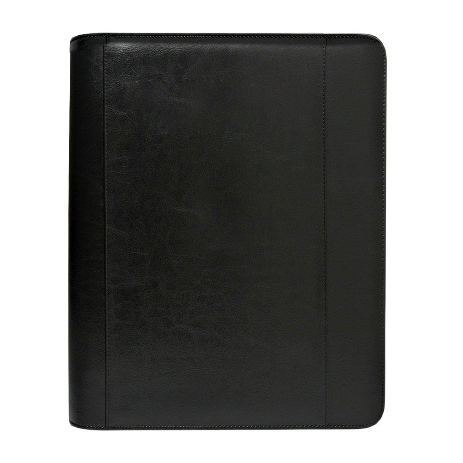 Natico Ring Binder, Portfolio, Padfolio Black, Ringbinder 13.75 x 11.75 (60-PF-42)