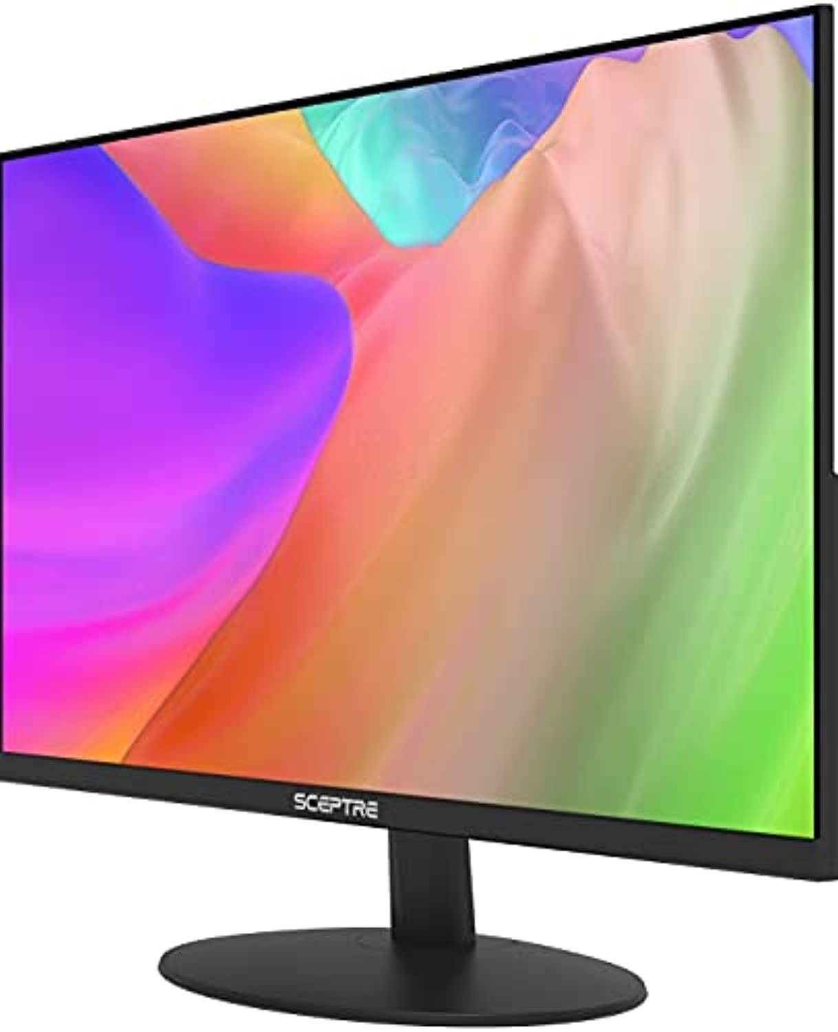 Sceptre IPS 24-Inch Computer LED Monitor 1920x1080 1080p HDMI VGA up to 75Hz 300 Lux Build-in Speakers 2021 Black (E249W-FPT) (E249W-FPT)