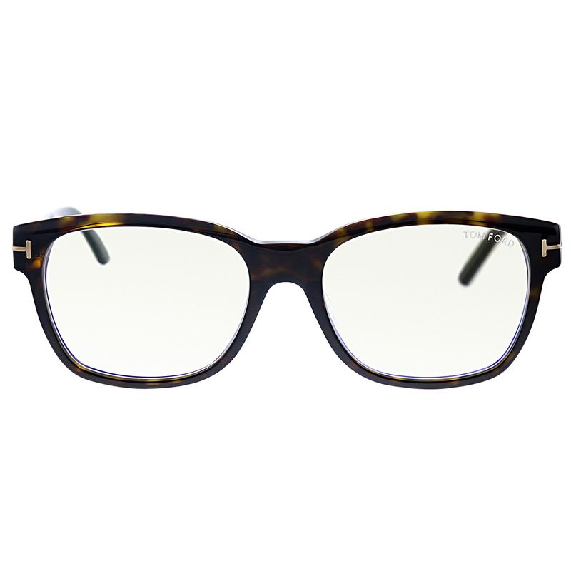 Tom Ford Blue Block  052 Womens Rectangle Eyeglasses Tortoise 56mm