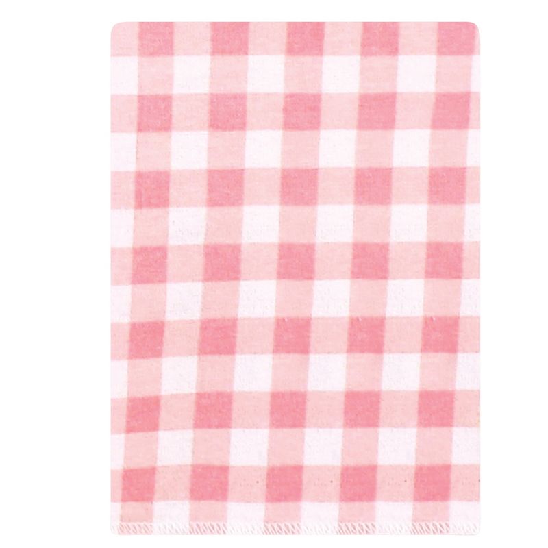 Hudson Baby Infant Girl Cotton Flannel Burp Cloths Bundle, Girl Farm Animals, One Size