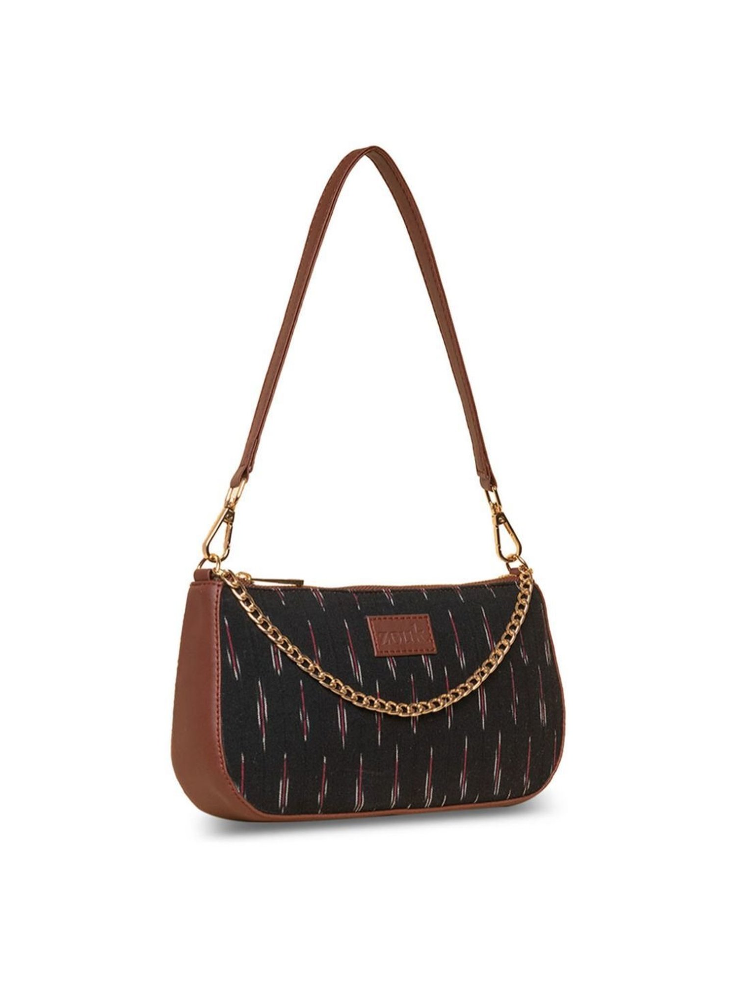 ZOUK Black Printed Shoulder Bag