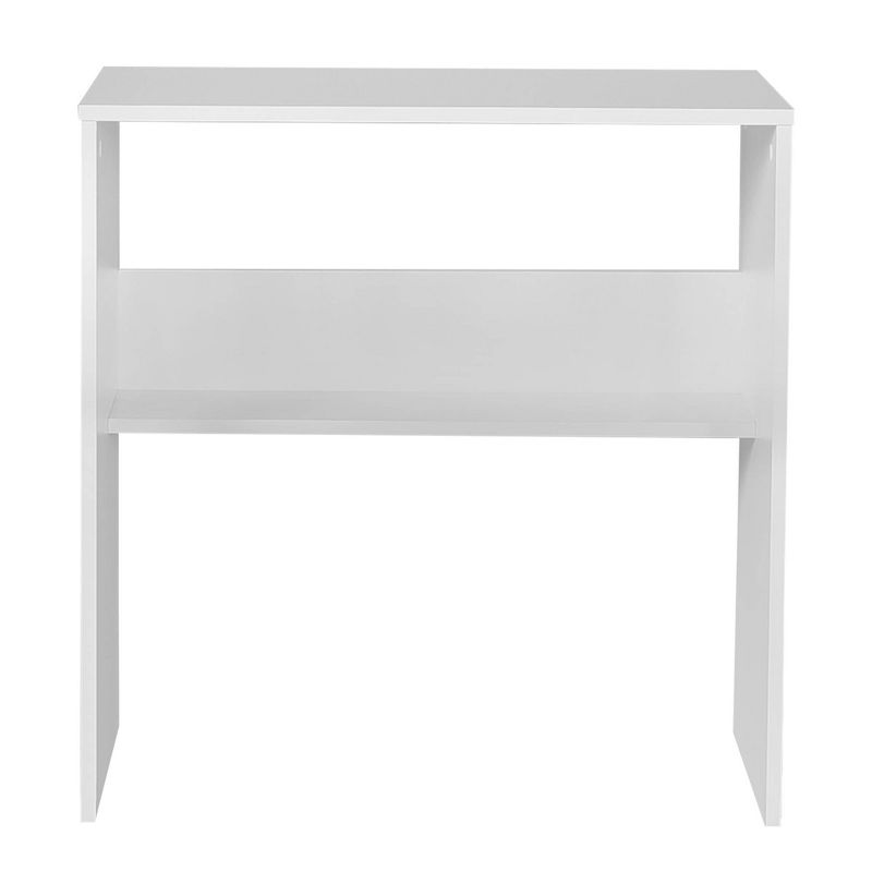 28" Harbor Study Desk with Storage Shelf White - Niche