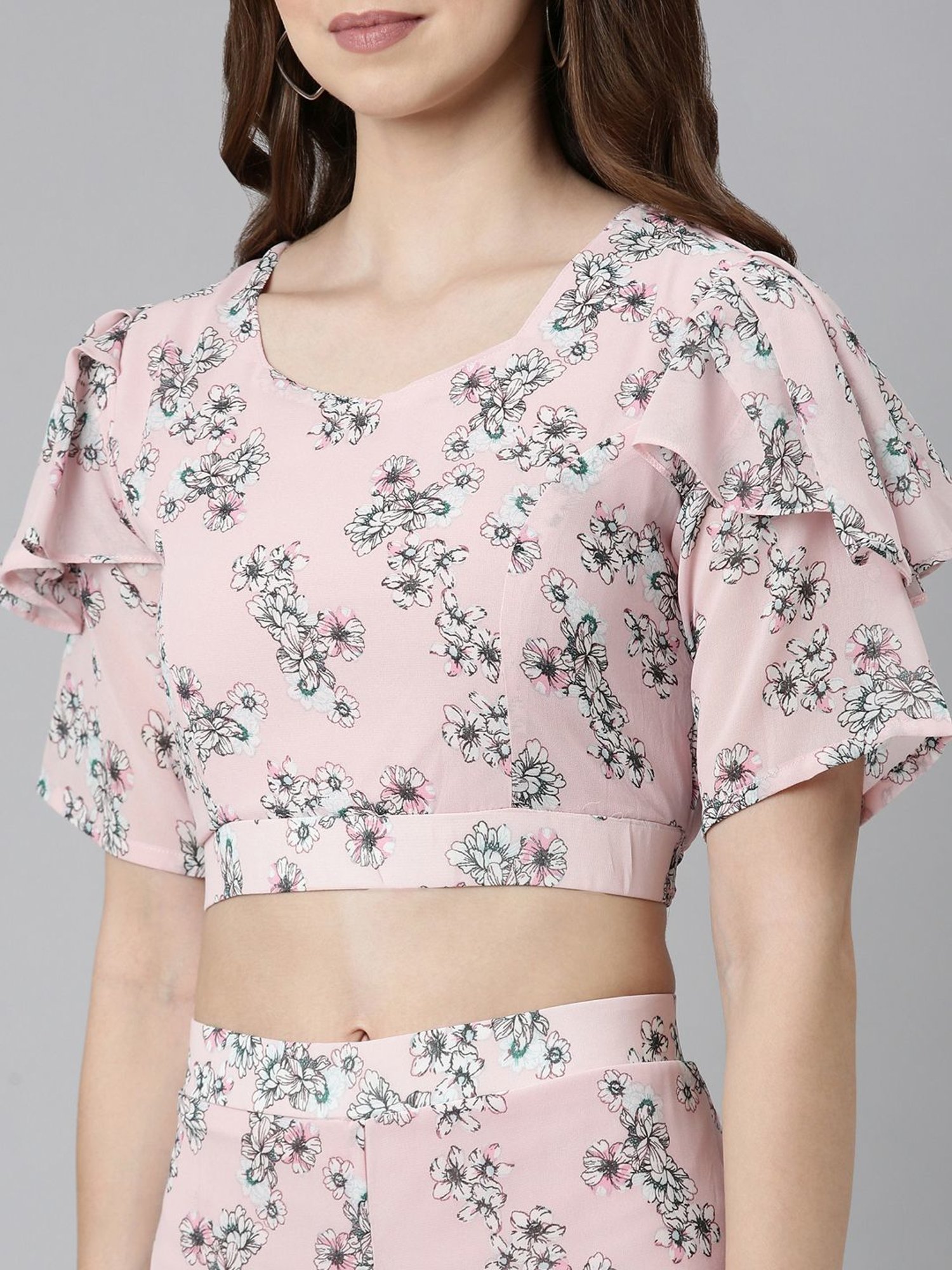 SHOWOFF Pink Floral Print Co-Ord Set