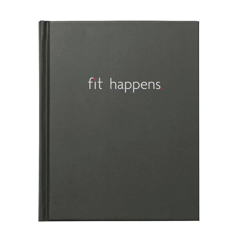 Fit Happens Book Bound Guided Journal Black- Fitlosophy