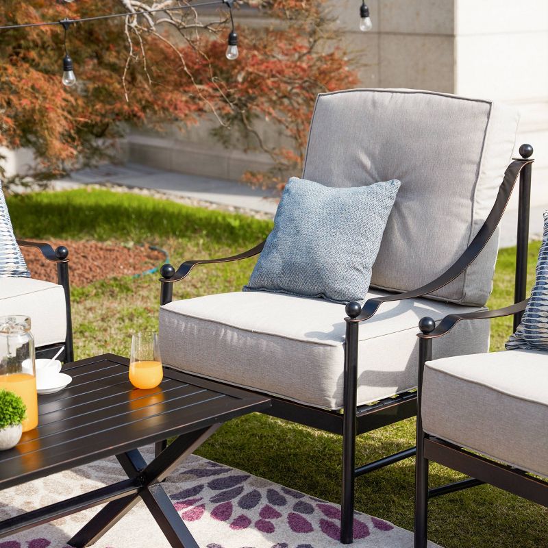 8pc Iron Frame Outdoor Patio Seating Set - Patio Festival