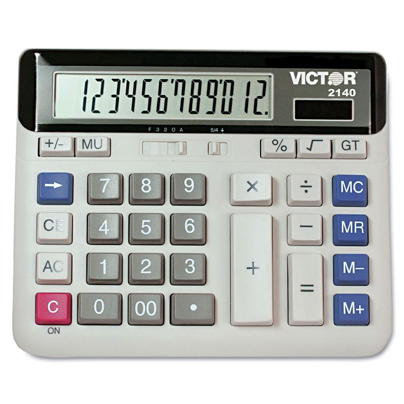 Victor 2140 Desktop Business Calculator 12-Digit LCD 