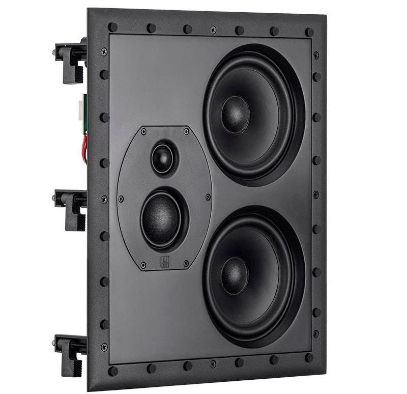 Monolith THX-LCR THX Ultra Certified 3-Way LCR In-Wall Speaker, 1in Silk Dome Tweeter With Neodymium Magnet and Copper Shorting Ring, For Home Theater