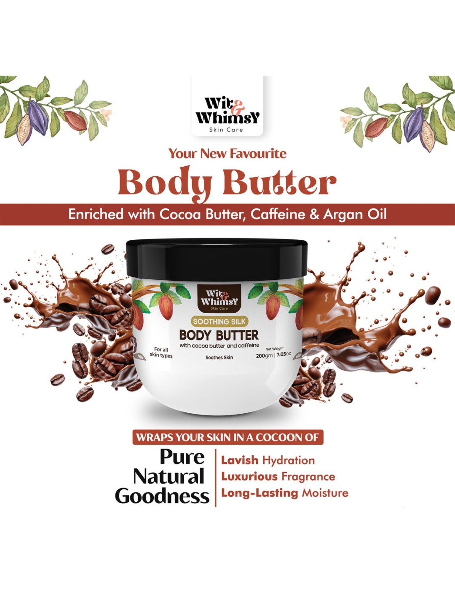 Wit & Whimsy Soothing Silk Body Butter - 200 gm