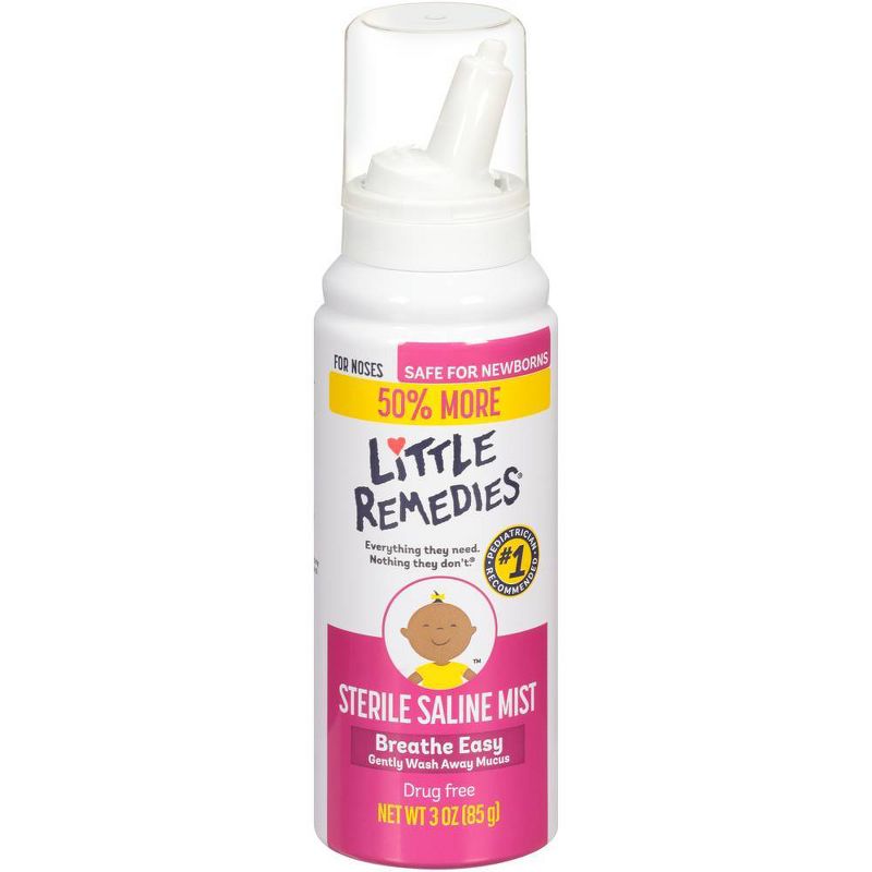Little Remedies Saline Nasal Mist for Babies Stuffy Noses - 3oz