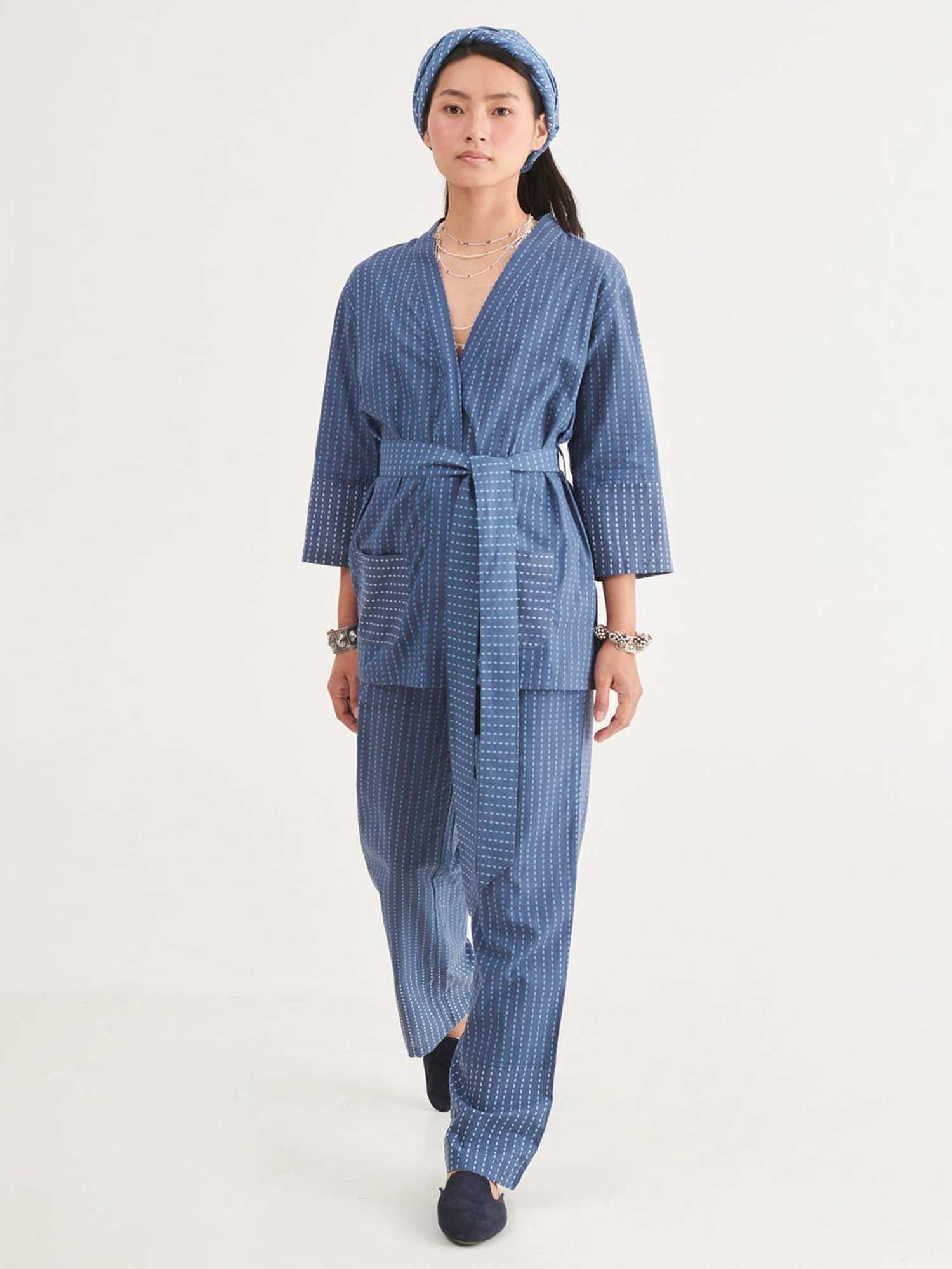 Prakriti Jaipur Indigo Jacket Co-Ord Set