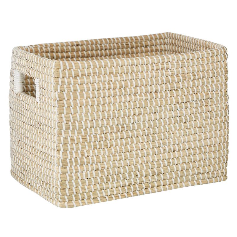 CosmoLiving by Cosmopolitan Contemporary Seagrass Storage Basket Brown