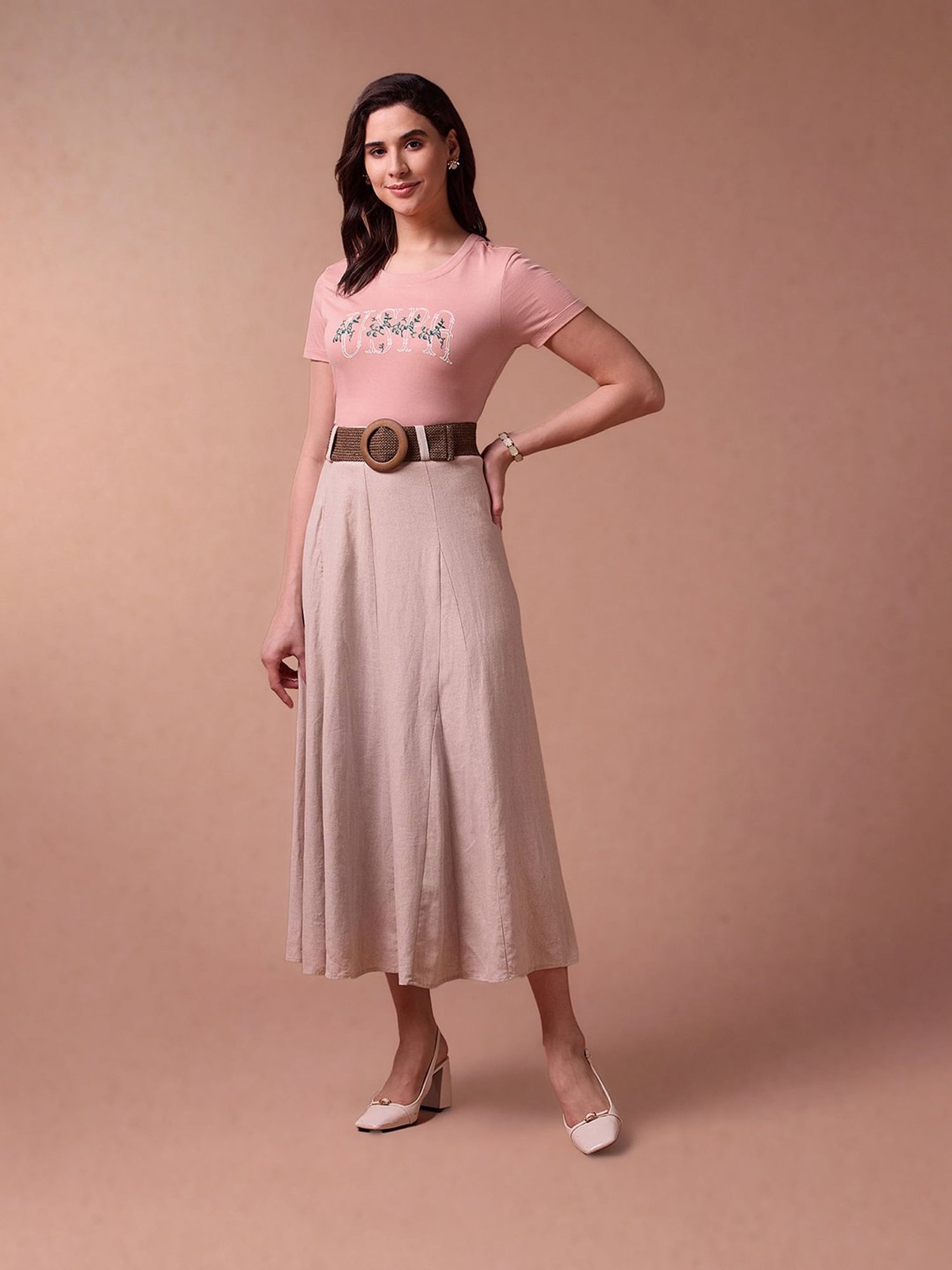 U.S. Polo Assn. Pink Graphic Print T-Shirt