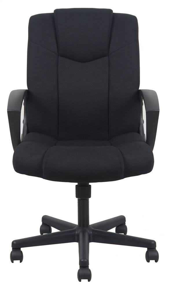 OFM Essentials Collection Mid-Back Swivel Upholstered Task Chair, in Black (ESS-3080)