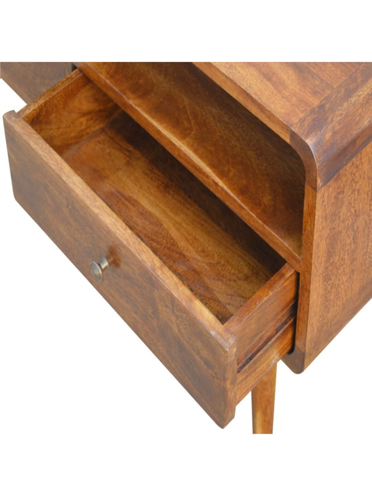 Artisan Furniture Brown Curved Chestnut Media Unit