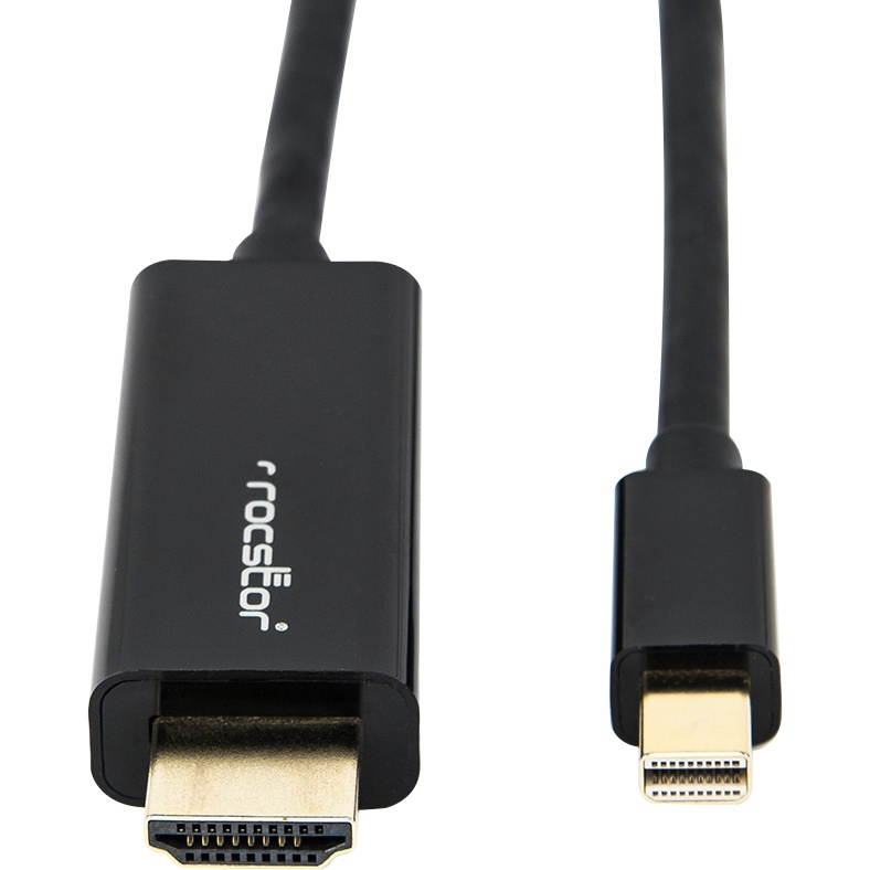 Rocstor Y10C196-B1 6Ft Mini Displayport To Hdmi M/M 4Kx2K 30Hz Cable Black