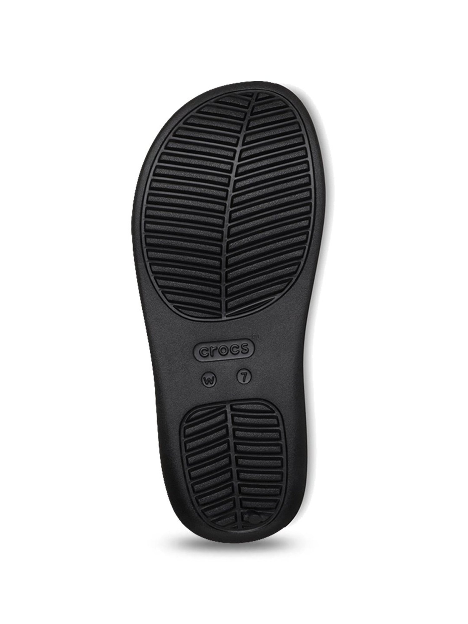 Crocs Women's Getaway Black Wedge Flip Flops