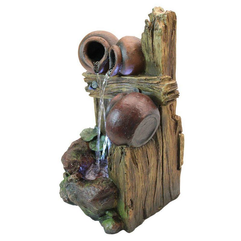 The Cascading Urns of Ravello Illuminated Garden Fountain - Acorn Hollow