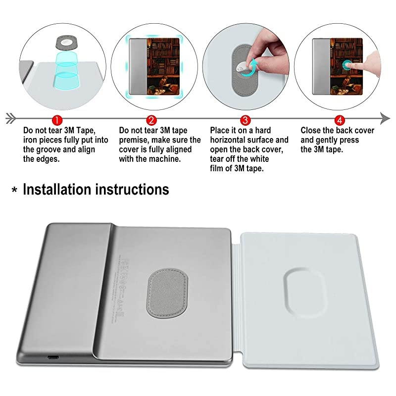 Colorful Case for All-New Kindle Oasis (10th Gen, 2019 Release & 9th Gen, 2017), Premium PU Leather Cover with Auto Wake/Sleep, Strong Adsorption for 7&rsquo;&rsquo;Kindle Oasis, The Boy and Fox