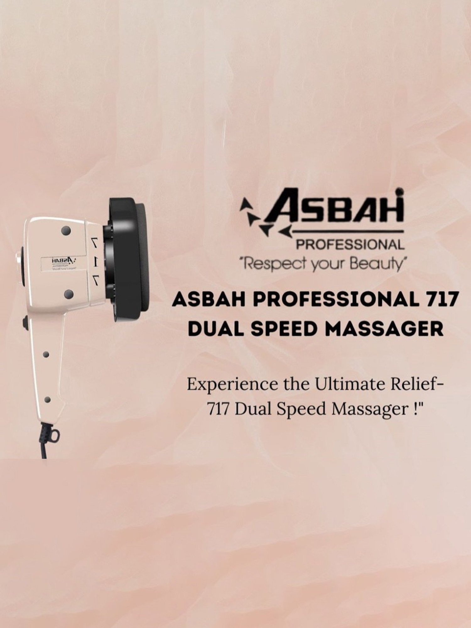 Asbah Professional 717 Dual Speed Massager