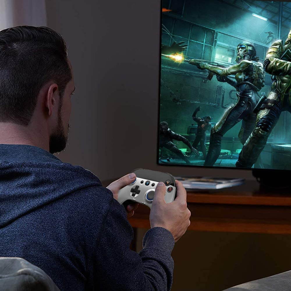 Wireless Game Controller, GEEKLIN Bluetooth Mobile Game Controller, Gamepad Controller for PUBG/Call of Duty/More Shooting Fighting Racing Game, Turbo for Android Phone - Direct Play