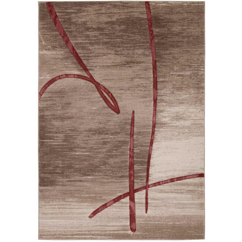 5'3"x7'5" Rectangle Woven Area Rug Beige - Nourison