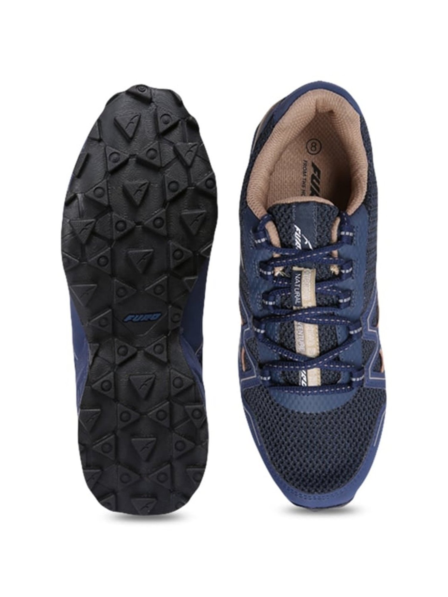 Furo by Red Chief Men's Navy Blue Hiking Shoes