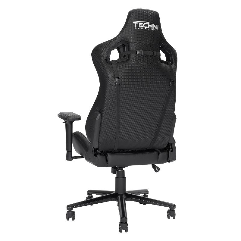 Ergonomic High Back Racer Style PC Gaming Chair Black - Techni Sport