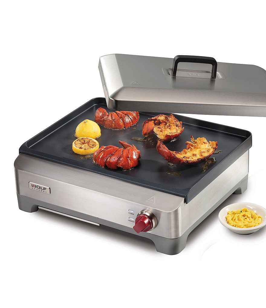 Wolf Gourmet Electric Griddle with Red Knob
