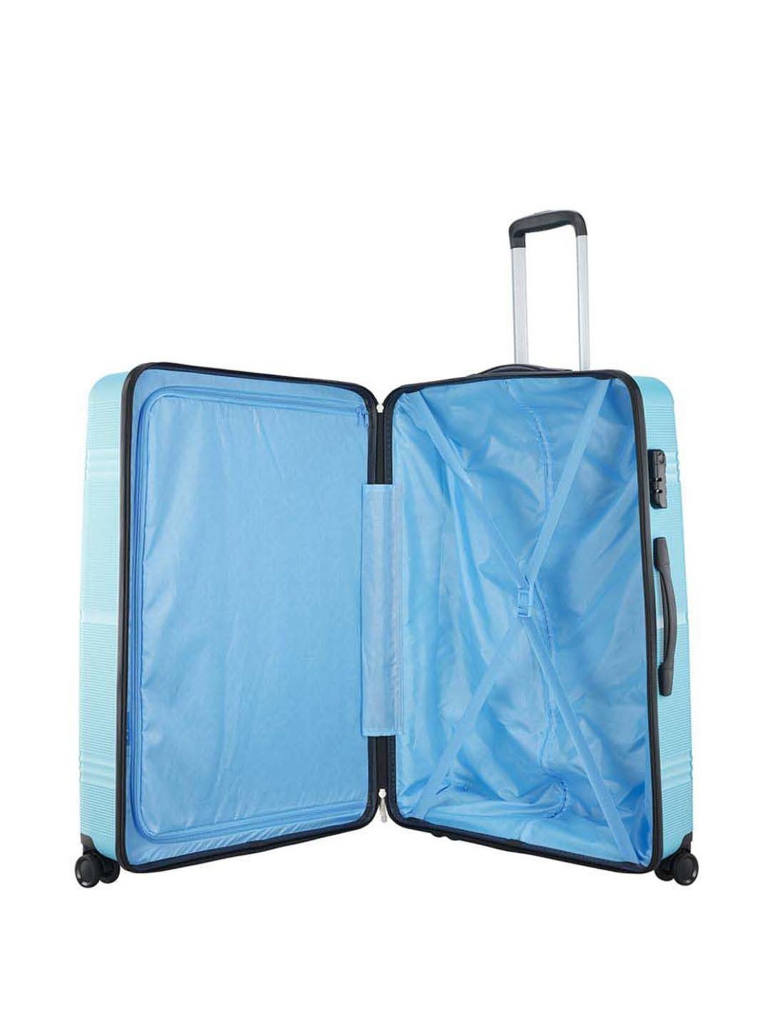 Skybags Focus Turquoise Textured Hard Large Trolley Bag - 54 cm