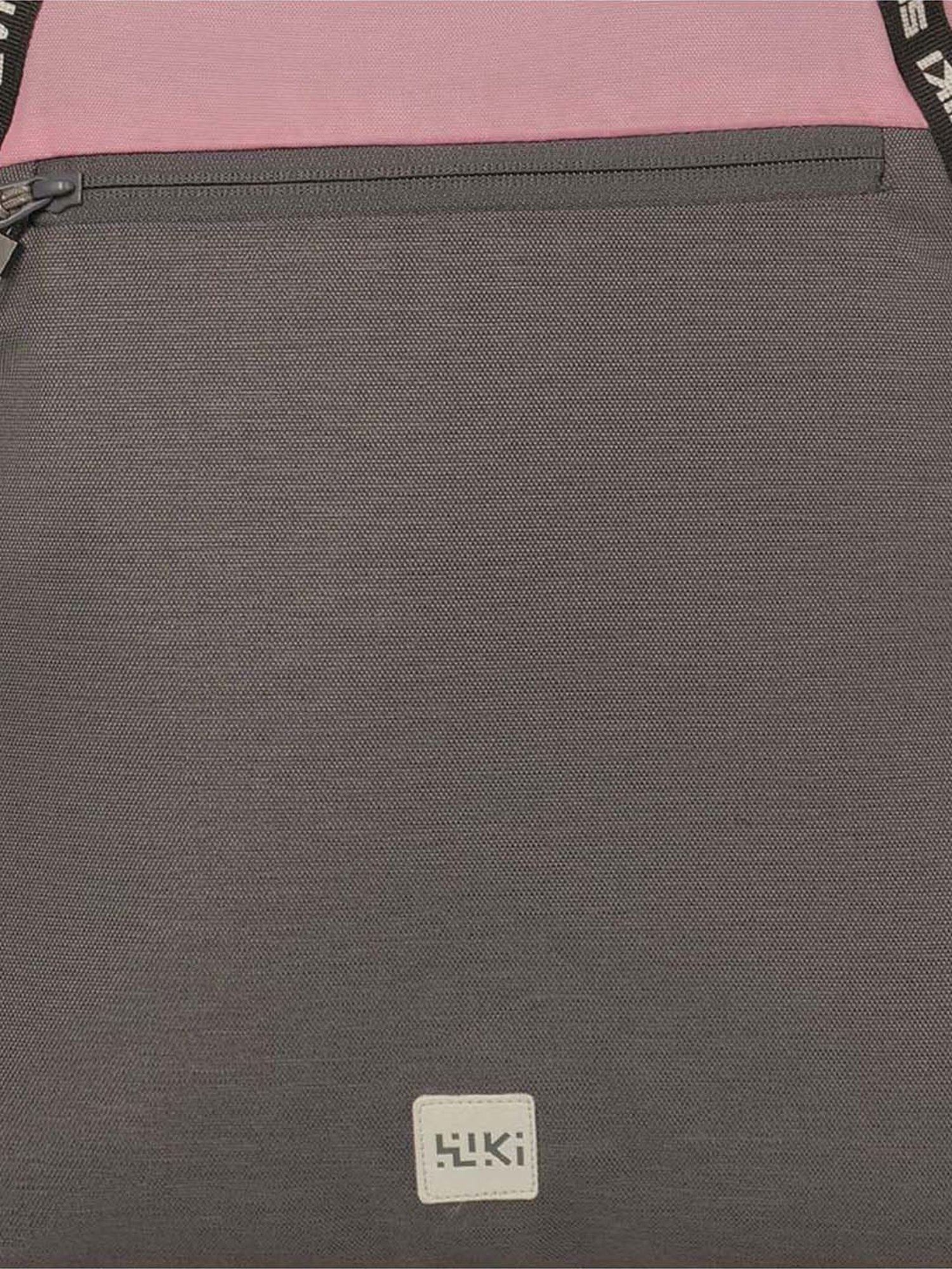 Wiki Bestie Grey & Purple Color Block Medium Tote Handbag