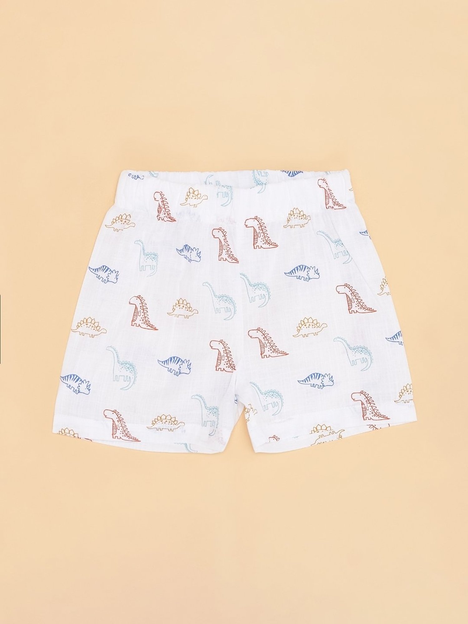 Pantaloons Baby Boys White Cotton Print Coordinate Set