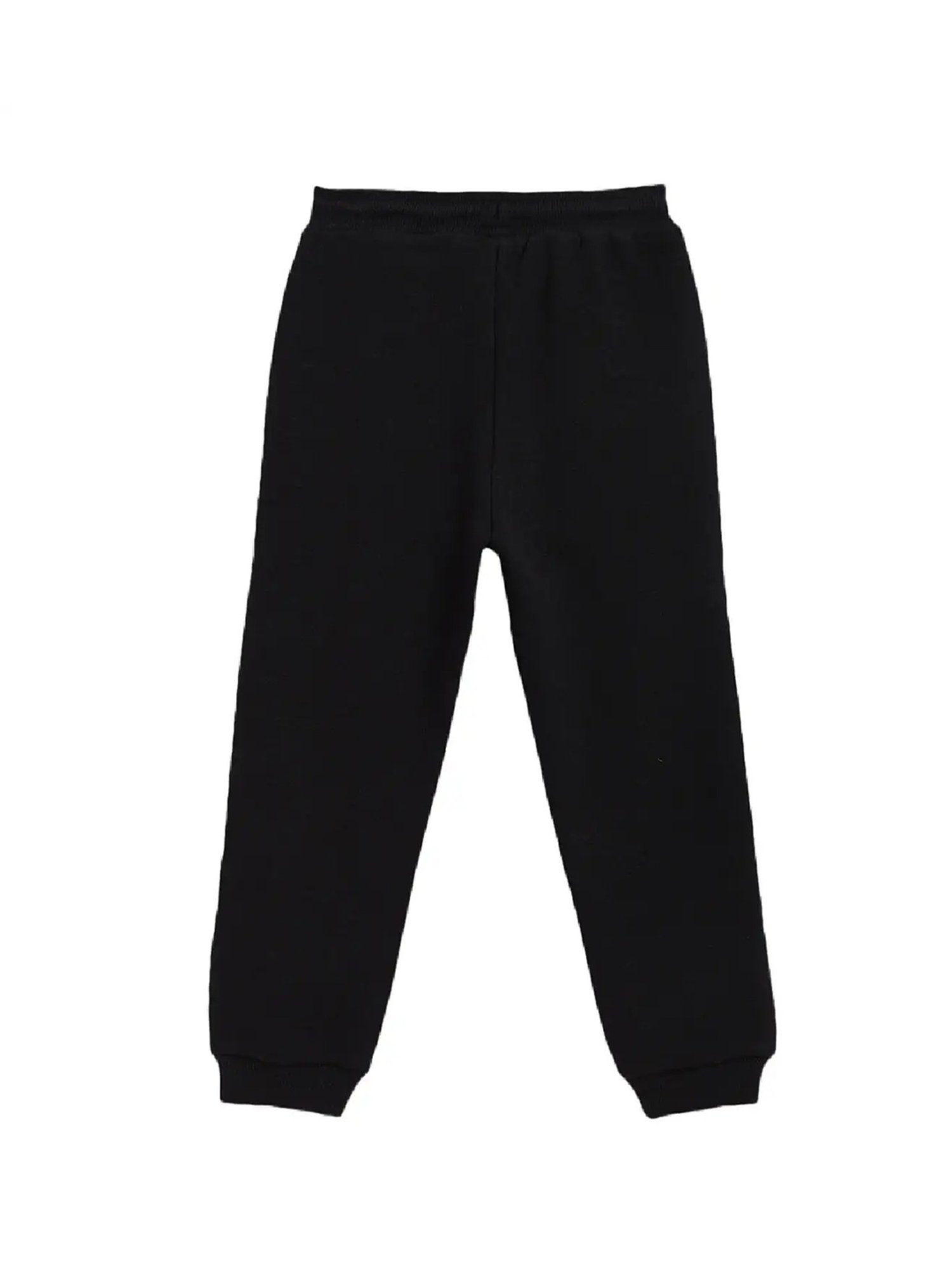 Blue Giraffe Girls Black Solid  Joggers