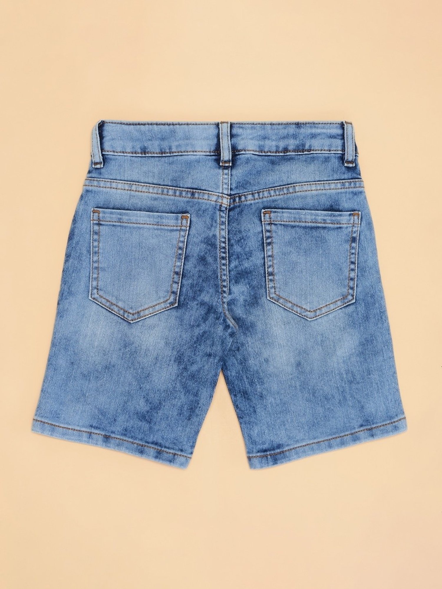 Pantaloons Junior Boys Blue Solid Shorts