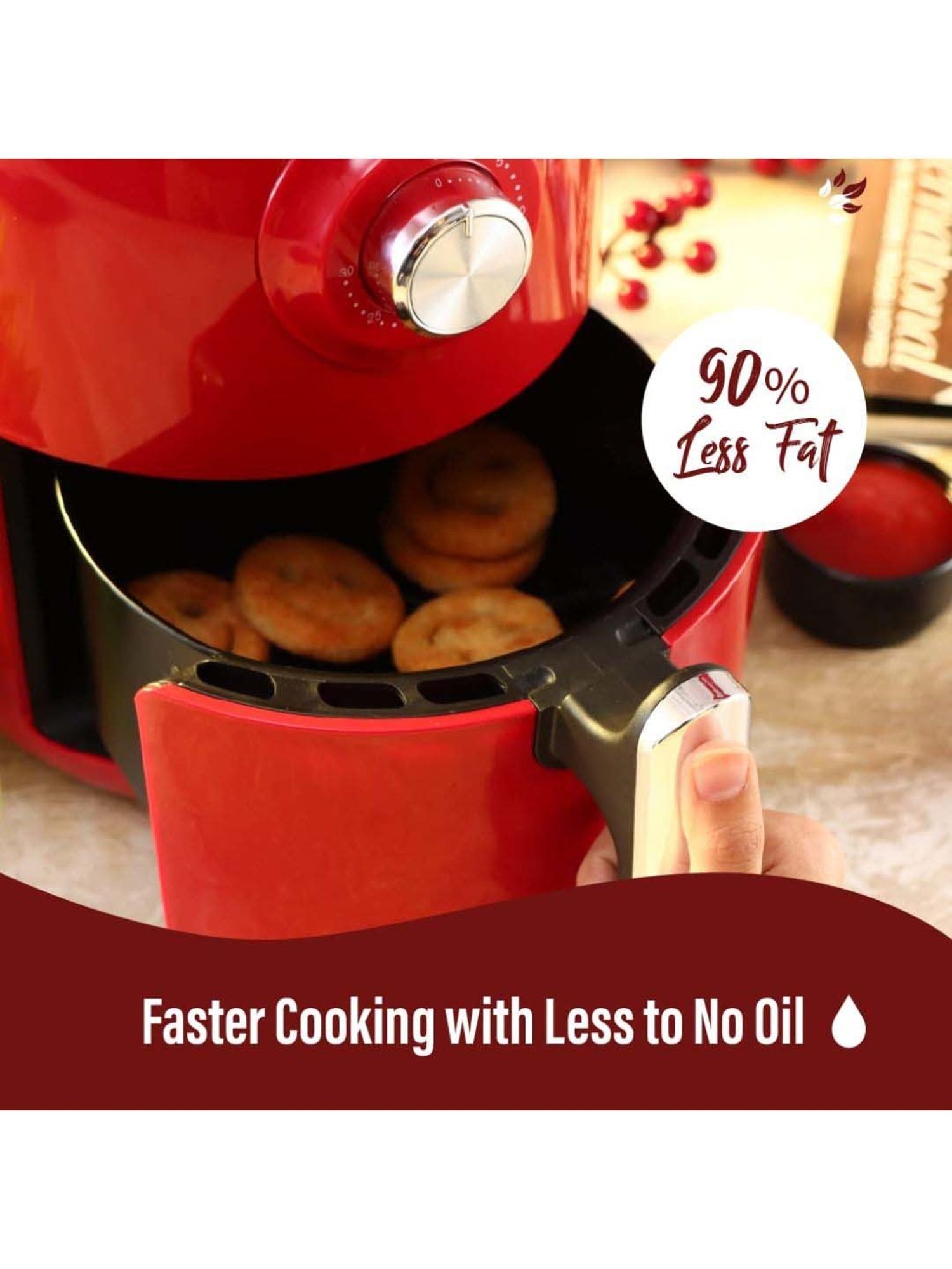 Prestige Nutrifry Black Plastic Electric Digital Touch Airfryer 4.5L