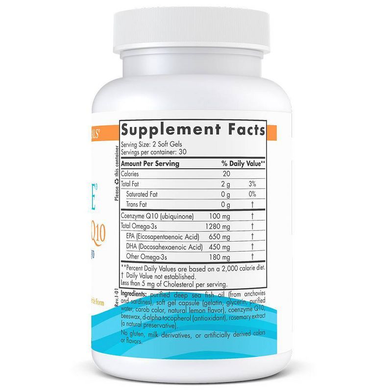 Nordic Naturals Ultimate Omega + CoQ10 Softgels Dietary Supplement - 60ct