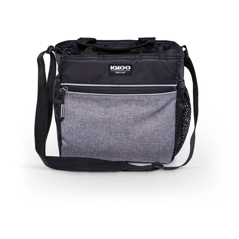 Igloo 9 Can Balance Mini City Cooler Lunch Tote- Gray/Black