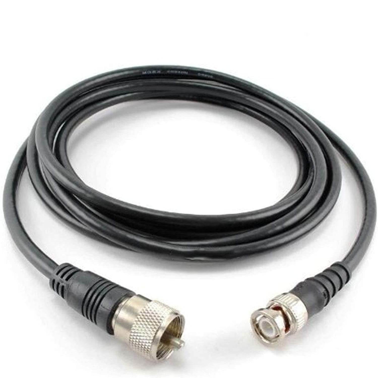 CablesOnline 10ft RG8x Coax UHF (PL259) Male to BNC Male Plug 50 OHM Antenna Ham Radio Cable (R-UB010)