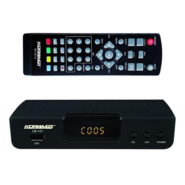 KORAMZI HDTV Digital TV Converter Box ATSC with USB Input for Recording and Media Player (Latest Edition) CB-107