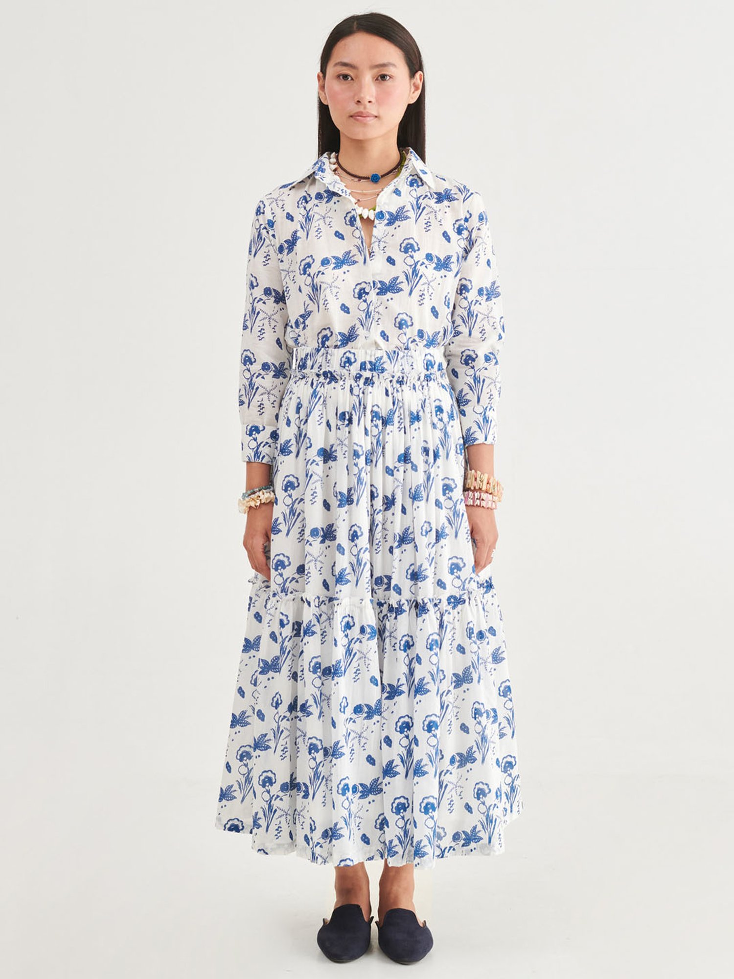 Prakriti Jaipur Indigo Skirt Co-Ord Set