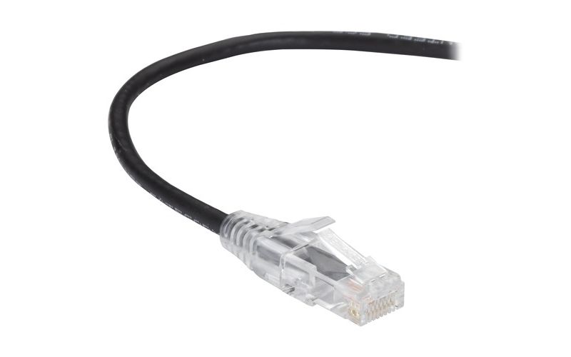 Black Box Slim-Net Cat.6a Patch UTP Network Cable - 2 ft Category 6a Network Cable for Patch Panel, Network Device - First End: 1 x RJ-45 Male Network