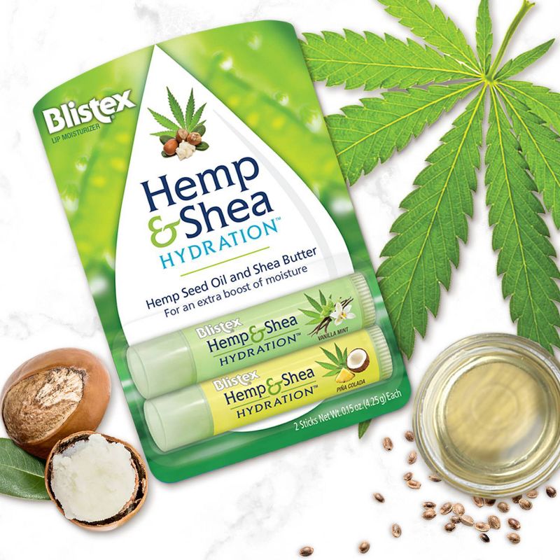 Blistex Hemp and Shea Hydration - 0.3oz