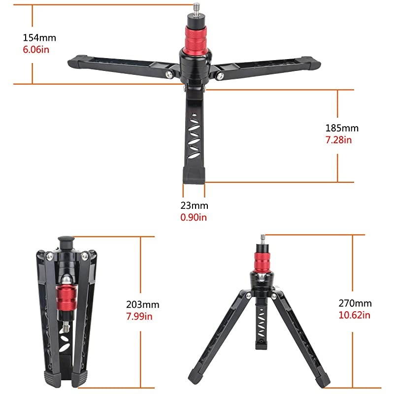 A324D Aluminum 67 Inch Video Monopod 4 Section with Tripod Feet Compatible for DSLR Camera Camcorder
