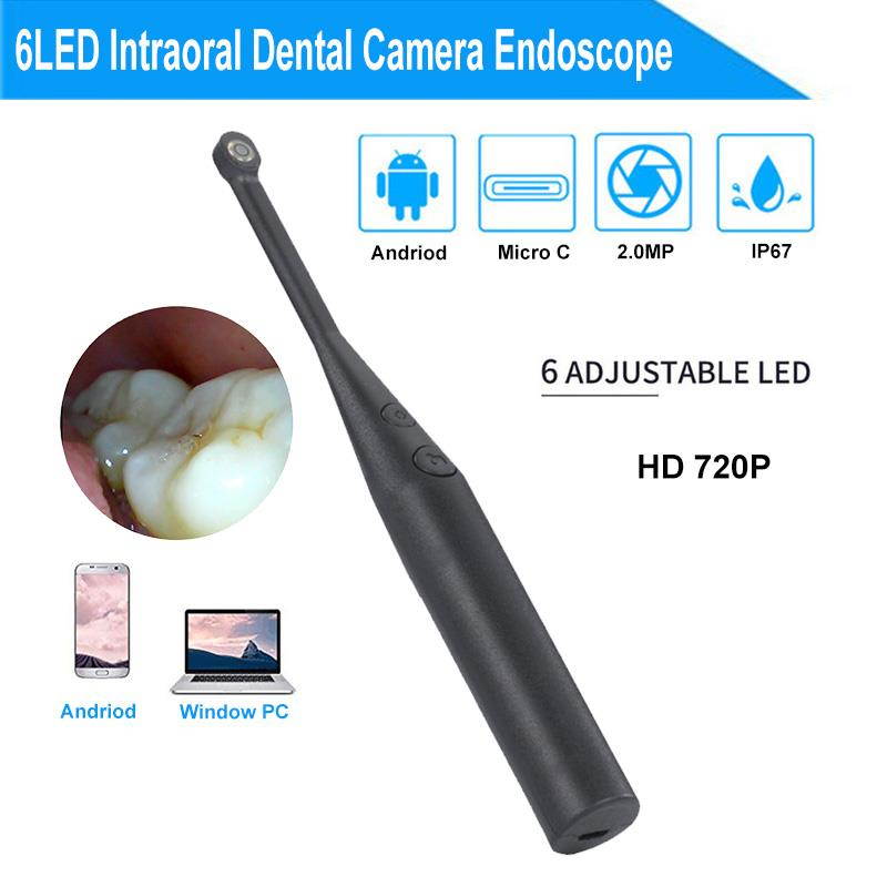 2MP Intraoral Dental Camera Endoscope 6LED USB Micro-check Inspection Oral Real-time