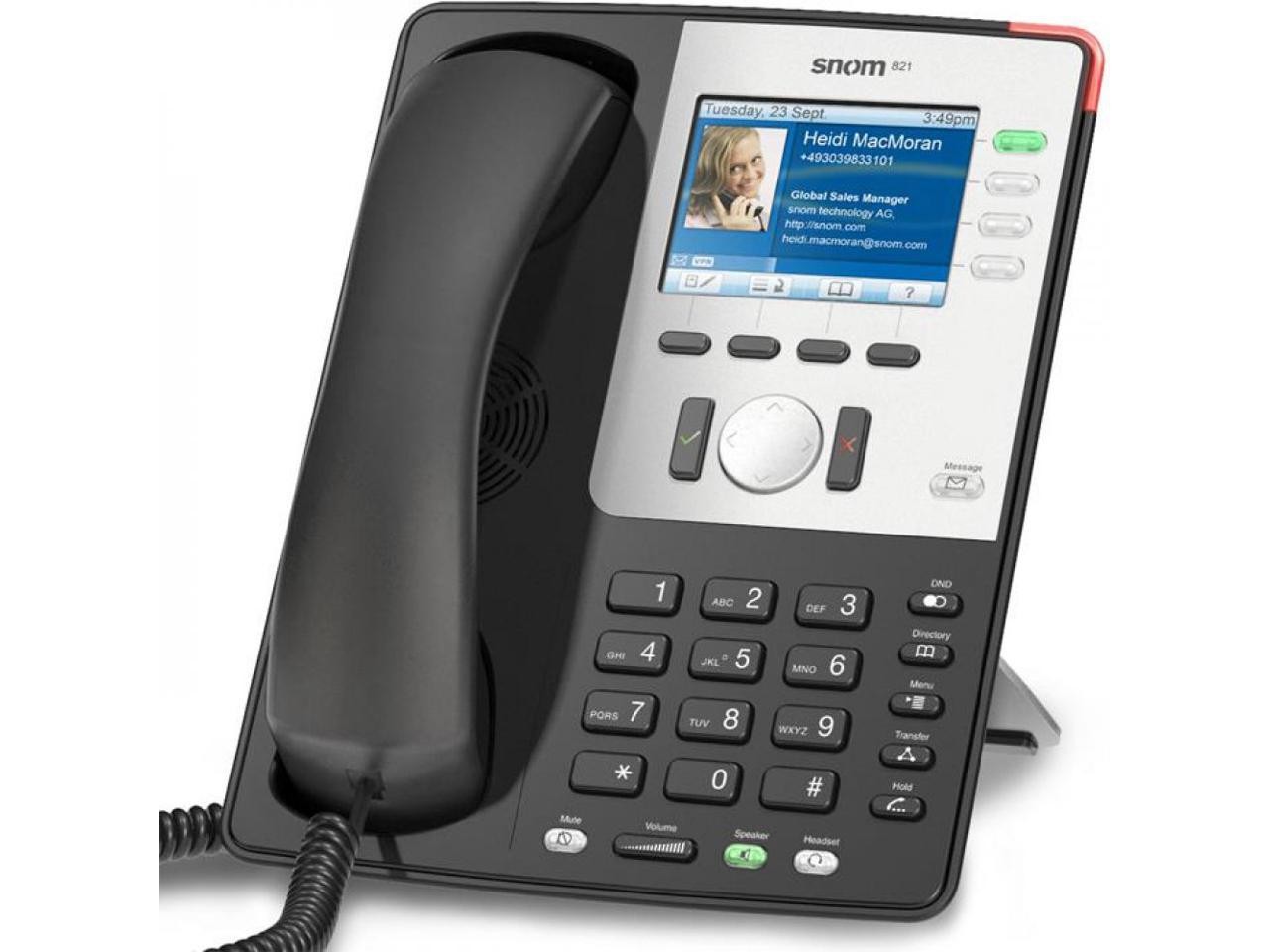 snom 821 VoIP Phone Black SNM_821B