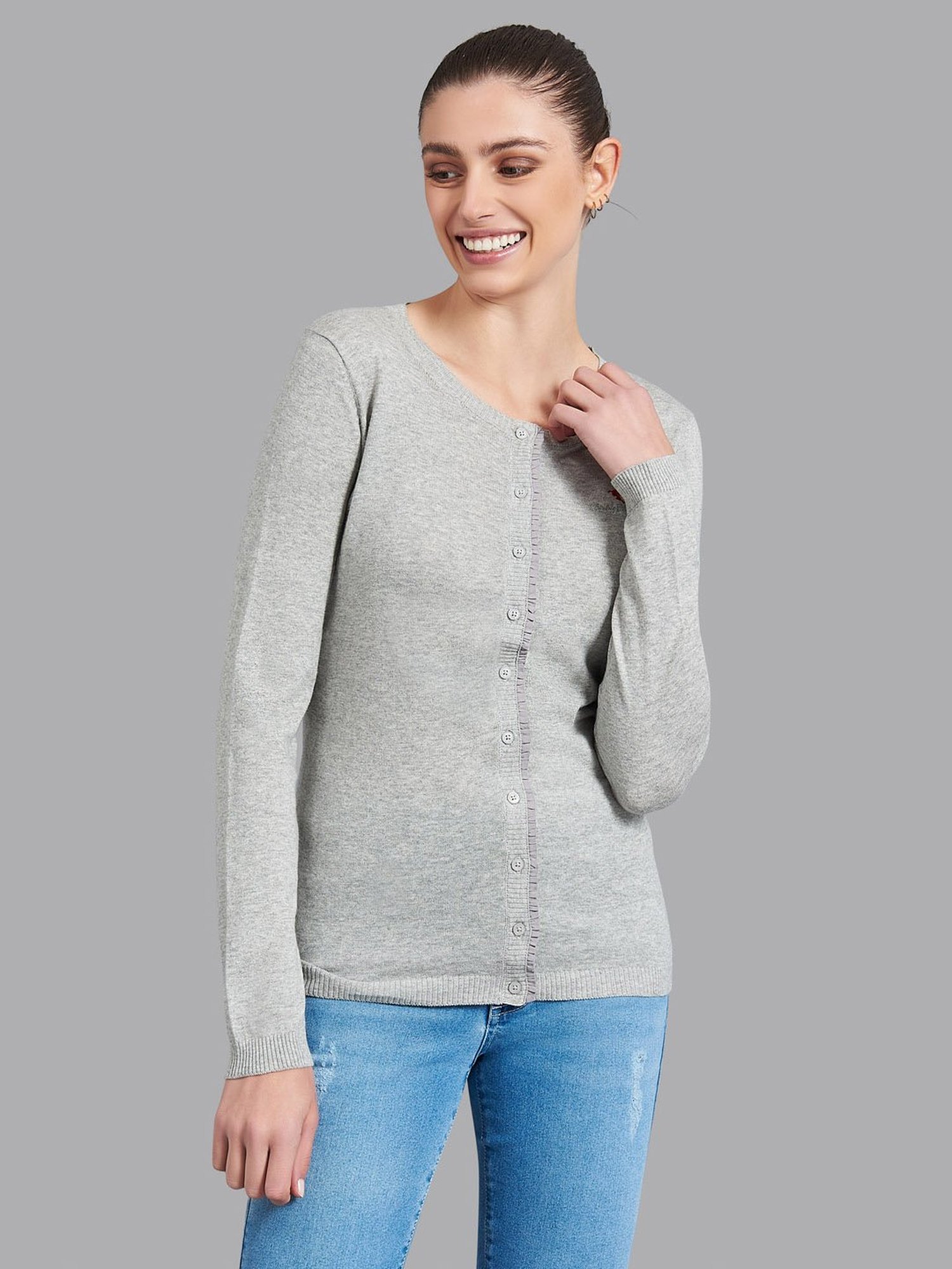 Beverly Hills Polo Club Grey Cardigan