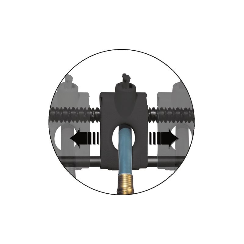 Resin Wicker Smart Track Hose Hidaway 225' - Brown - Suncast