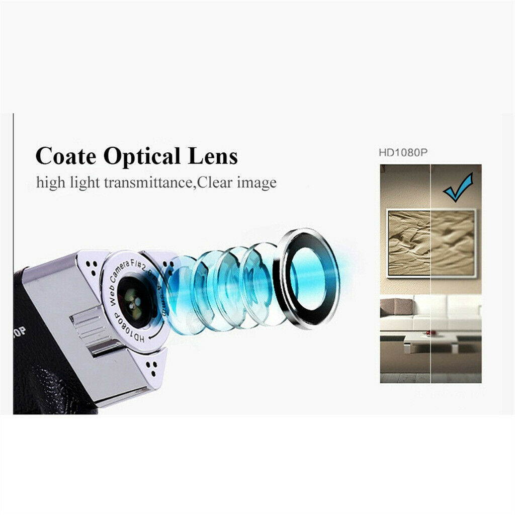 USB Digital Full HD 1080P Video Camera Webcam Meeting Video with Microphone