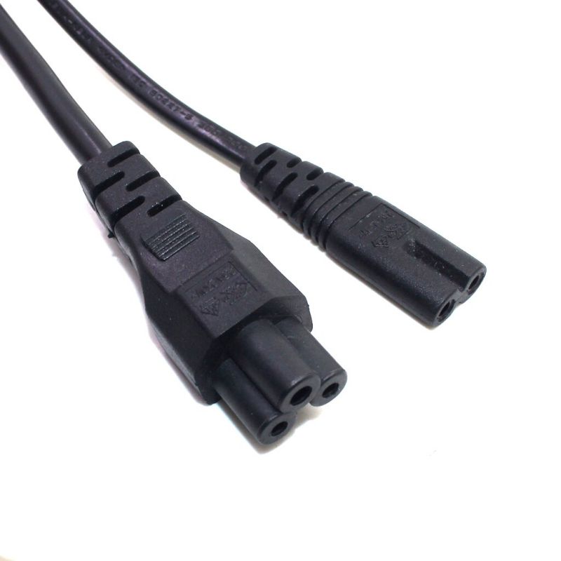 Tekit C14 to C13+NEMA 5-15R Y Splitter Power Plug Cord,Single IEC 320 C14 Male to C13+Nema 5-15R Female Splitter Adapter Cable Cord ,1ft /30mm