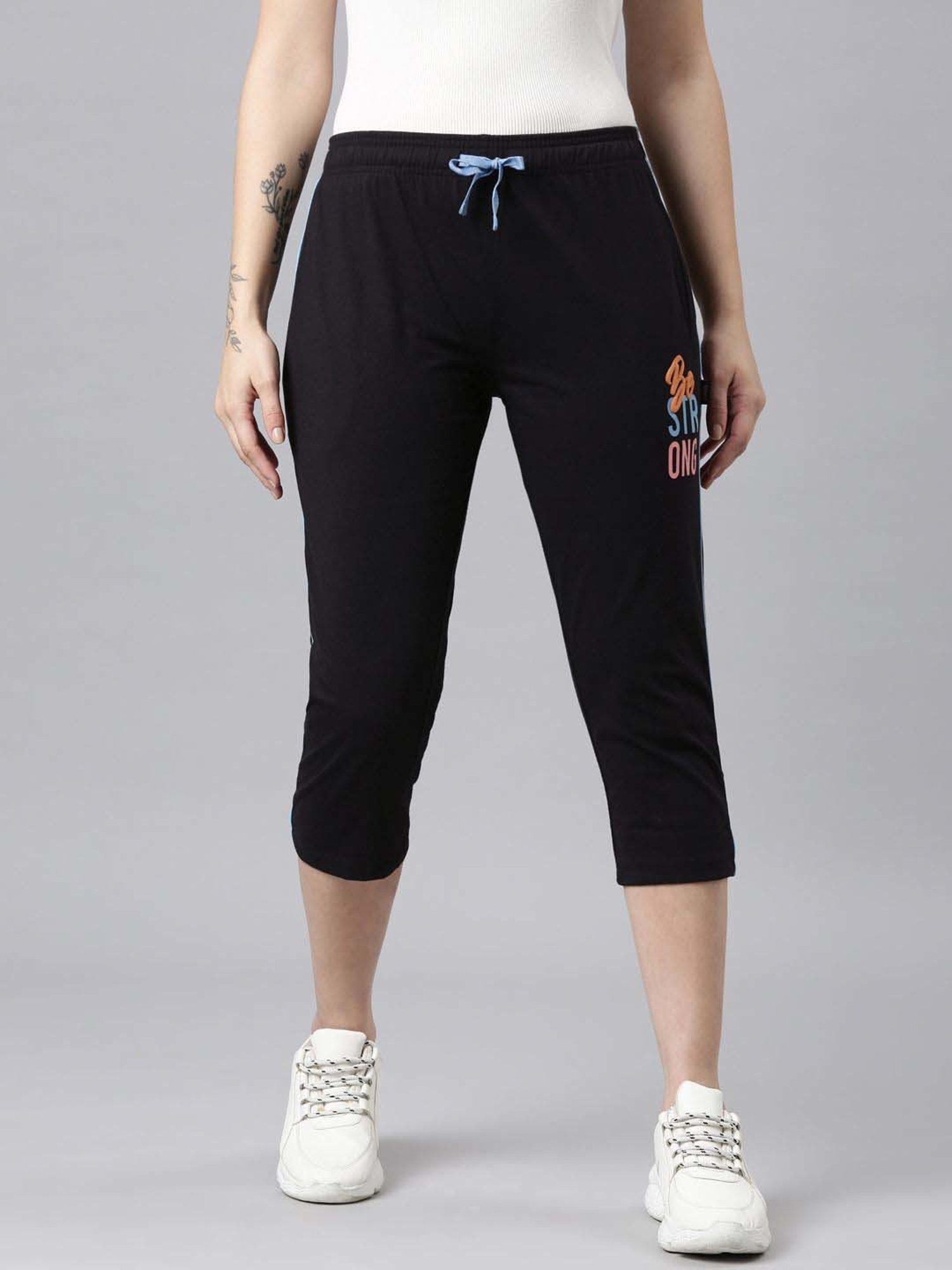 KENDALL + KYLIE Black High Rise Capris